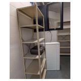 Contents of Room Including Shelving, Electronics Cabinet, Panasonic, VHS Recorder, Chair and Plastic Trays