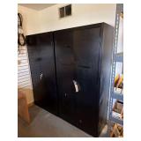 2 Steel Cabinets 30”L. X 18”D. X 72”W.