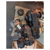 OMSI Transmissions Inc. transfer case assembly, specifically Model PFT-PCM/3000DC with Part Number 10810159