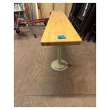Wooden/Steel Bench 6’L.