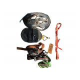 2 Heavy Duty Ratchet Straps, 1 Medium Duty Ratchet Strap, 2 Light Duty Ratchet Straps w 2 Halters