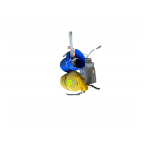 Bucket Containing Wire Handle, Plastic Grip, Holding Various Tools, Yellow Justrite Type 1 Steel Safety Can