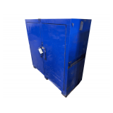 Double Door Locking Metal Cabinet 60"x24"x60" Contents Included