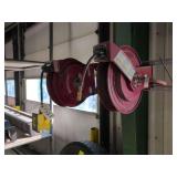 ALEMITE Heavy-duty 3/8" Air-Hose and Reelcraft retractable electical cord with 2-plug box