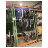 Hose Rack 40" x 24" x 74" with Contents - 1" Water Hose - Air Hose from 1/8" through 5/8" - Push on Fuel line 1/2" and 5/8"