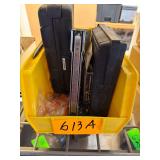 Plastic Bin With Assorted Tools