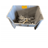 Plastic Tote of Boxed Wrenches