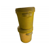 Eagle Mfg Yellow Overpack Drum, Used for Hazardous Material Storage and Spill Containment