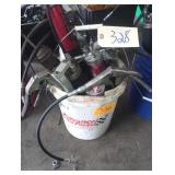 Bucket of Several Manual & Pneumatic Grease Guns