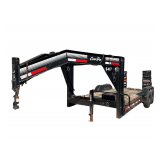 2015 Corn Pro Goose Neck Trailer - 14,000lb GVW - 16ft Deck - Flip Ramps - VIN: 4MJUG1620FE0CS179 - Passed DOT Inspection