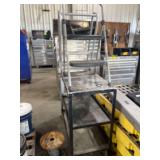 5 ft. Ladder Attached to a Cart 39" x 20" x 70" Plus a 2 Step Ladder