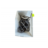 Bin containing C-clamps