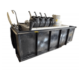 Waste Oil Storage and Handling Setup w/ Collection Basin and Tank w/ Pumps and Hose - 450gal Capacity