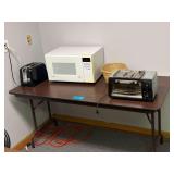 6’L. Folding Table Includes Items On Top