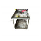 A 39" x 24" x 32" Metal Push Cart