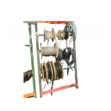 Hose Rack 40" x 24" x 74" with Contents- Hose Wrap - 3/8,3/4, 1" - Hose Cover 1/4" through 1 1/4"