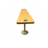 Wooden/Steel Bench 6’L.