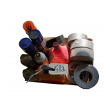 Duct Tape, Funnel, Gojo, Cans of Marking Paint, Degreaser, Blaster, Battery Cleaner