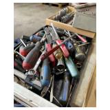 Assorted Screw Drivers - Wrenches and Pliers