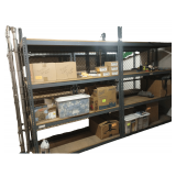 (2) 8ft tall x 6ft wide steel shelves (contents not included)