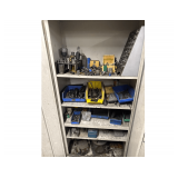 Cabinet Full of Mill Tooling - Bits - Chucks - Collets - Rotary Table - End Mills - Reamers - Assorted Sizes and Shanks