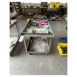 A 39" x 24" x 32" Metal Push Cart