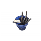 Bucket Containing Assortment of Vintage Offset Feeler Gauges, etc.