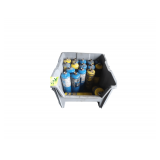 Bin containing Portable Gas Cylinder