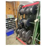 Hose Rack 40" x 24" x 74" with Contents - Hydraulic hose - 3/16, 5/16, 13/32, 1/2
