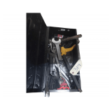 Metal Toolbox containing Combination Wrenches, Adjustable Wrenches