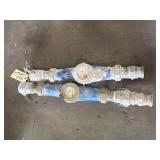 2 Water Meters 2”Opening 30”L.