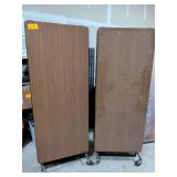 (2) Rolling Folding Banquet Tables. Tabletops are 30x72, makes a 12