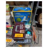 National Geographic Microscope Set, Hersheys Kit, Dude Perfect Balls and Fidget Spinner