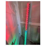 Red and Green Rotating Light Fixture. Was broken, but partially repaired. Approx 6