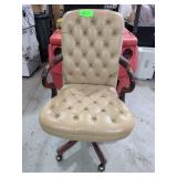 Kimball Executive Tufted Leather Highback Office Chair