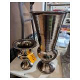 2 Arhaus Table Vases 8" & 16"