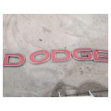 DODGE Dealership Plastic Signage Lettering - Approx 15"x9" Each