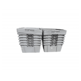 (10) Buckhorn Plastic Handled Totes with Removable Lids 24"x20"x10".