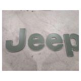 Jeep Dealership Plastic Signage Lettering - ~18" wide, see photos