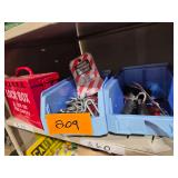 Red handled Lock Box - Misc. Chains and Locks. LOCKS HAVE NO KEYS