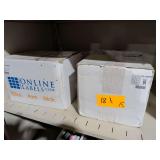 (2) Boxes, 1000 Per Box 1.5" x 0.5" Small Rectangle Labels - Standard White Matte - Product OL1100WX