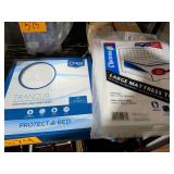 2 Large Mattress Totes. Original Mattress Factory Smooth Waterproof Mattress Protector, Full
