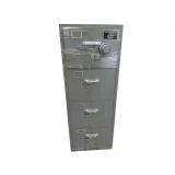 Diebold Government Class 5 Approved Steel 4 Drawer Locking Cabinet. No code, but doors are unlocked. Model 40-63. Weighs 810lbs. Manufactured 1964. Appears all Steel, No Concrete.