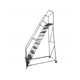 PW Platforms 10 Step Rolling Platform Ladder. 131"x72"x33"