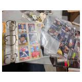 Album of Football Cards - Album of Baseball Cards - Pages of Race Car Driver Cards.