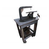 1950s Sears Craftsman 103.21781 12-inch jig saw / scroll saw mounted on cart, Untested.