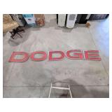 DODGE Dealership Plastic Signage Lettering - Approx 19"x11.25" Each