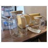 2 Glass Teapots, New