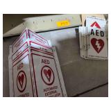 AED Signage, Metal and Plastic