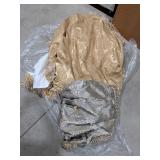 2 Large Decorative Fabric Round Covers 6